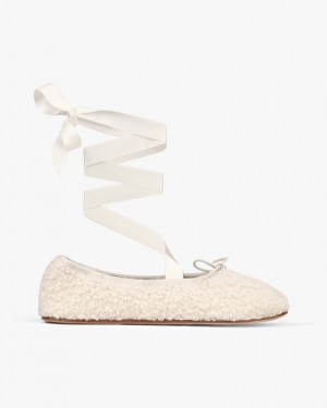 White Repetto Sophia Women's Ballerina | 28597EZJP