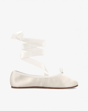 White Repetto Sophia Women's Ballerina | 85397QXCB