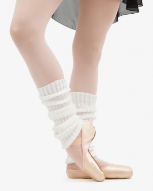 White Repetto Women's Leg Warmer | 23098SFHM