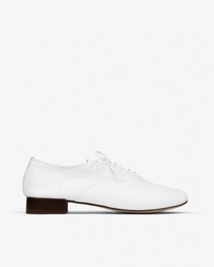 White Repetto Zizi Women's Oxford Shoes | 26138JYHE