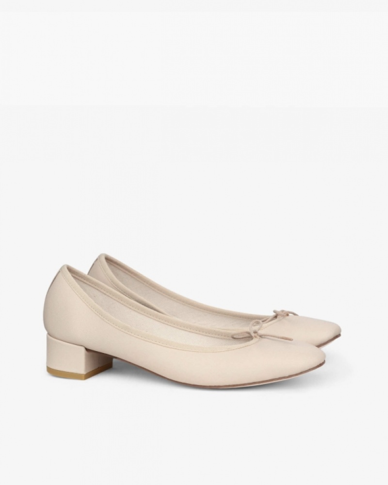 Beige Repetto Camille Women's Ballerina | 47610QDSY