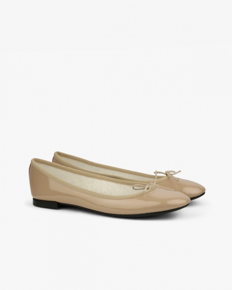 Beige Repetto Cendrillon sole rubber Women's Ballerina | 86794XOYQ