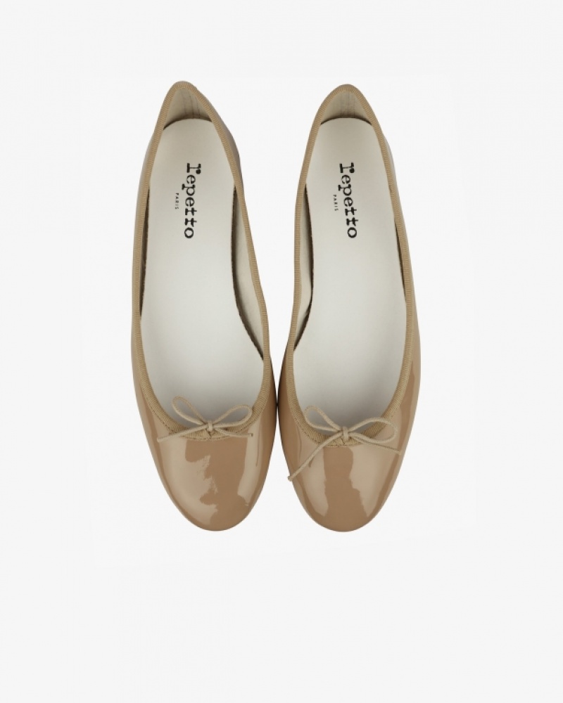 Beige Repetto Cendrillon sole rubber Women's Ballerina | 86794XOYQ