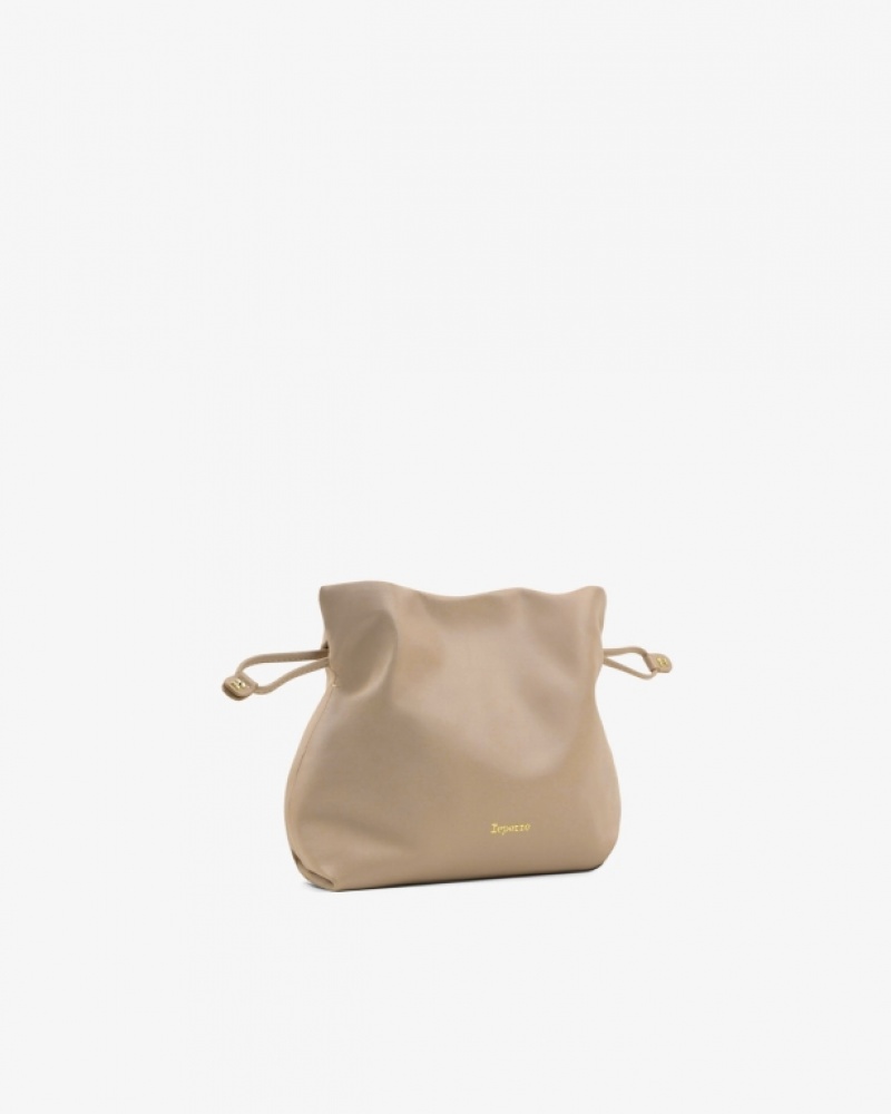 Beige Repetto Poids Plume Accessories Leather Bags | 98052LMCB