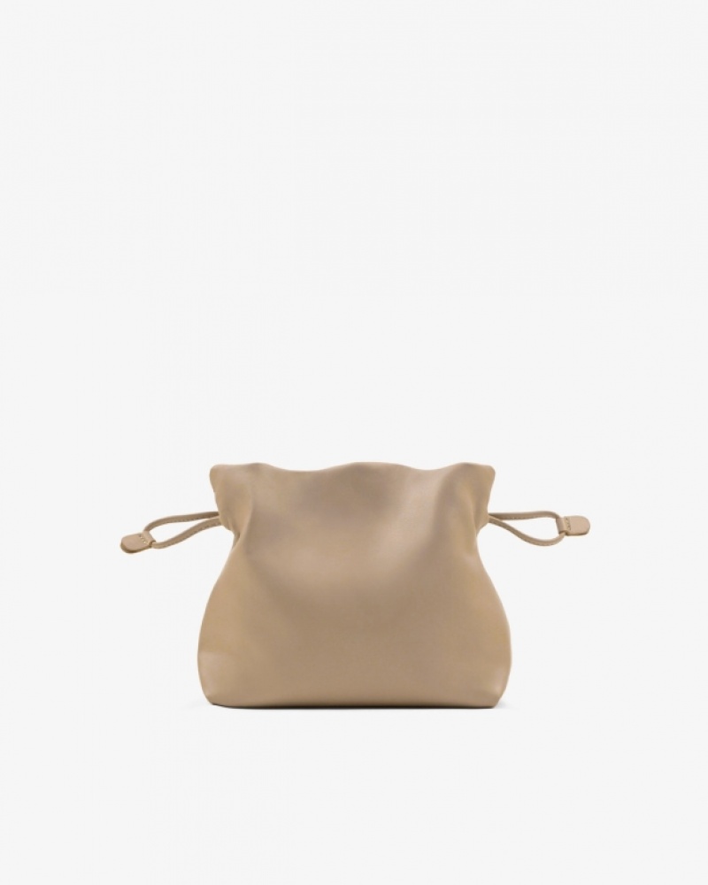 Beige Repetto Poids Plume Accessories Leather Bags | 98052LMCB