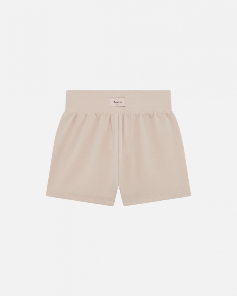 Beige Repetto Scuba shorts Women's Pants | 50348VPXQ