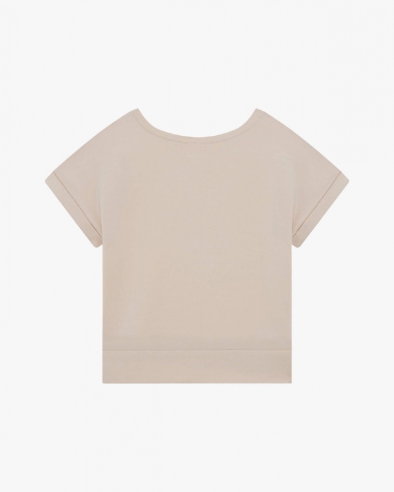 Beige Repetto Scuba top Women's T-Shirts | 35207NPLM