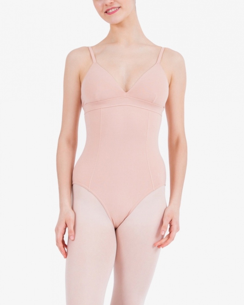 Beige Repetto Thin straps Women\'s Leotards | 35602MRJQ