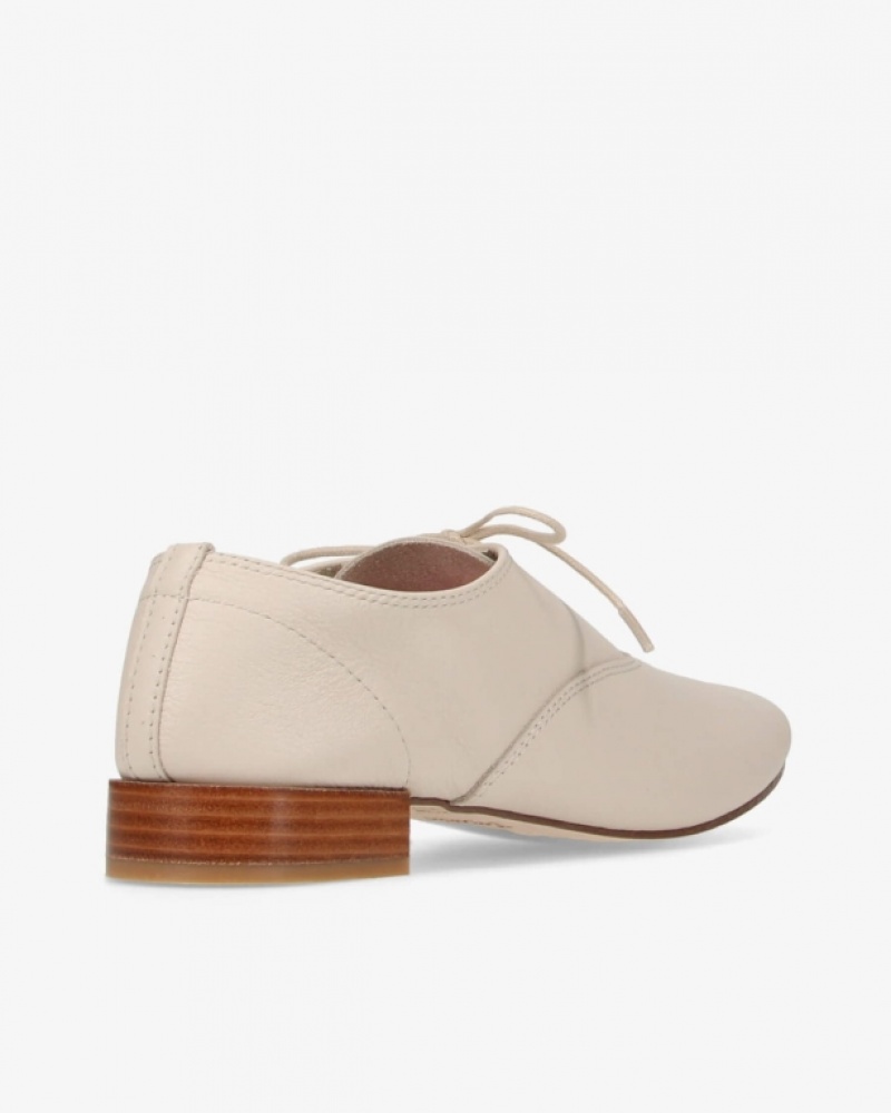 Beige Repetto Zizi Women's Oxford Shoes | 62019DGHF