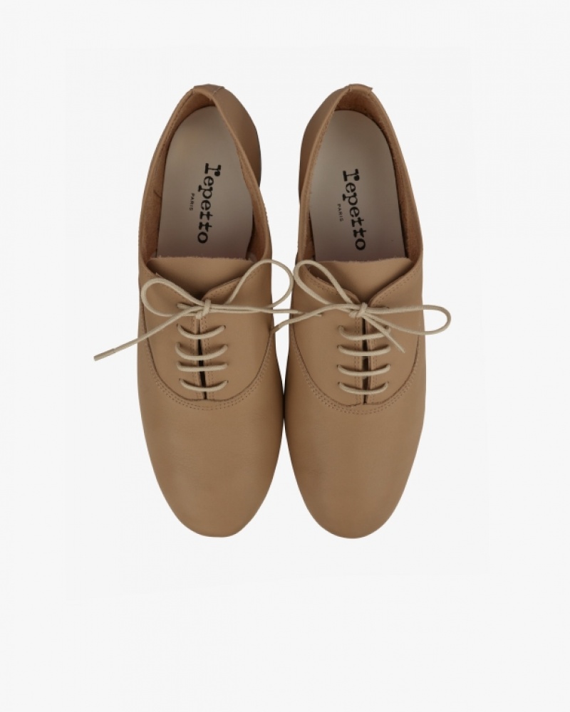 Beige Repetto Zizi Women's Oxford Shoes | 61892EDXO