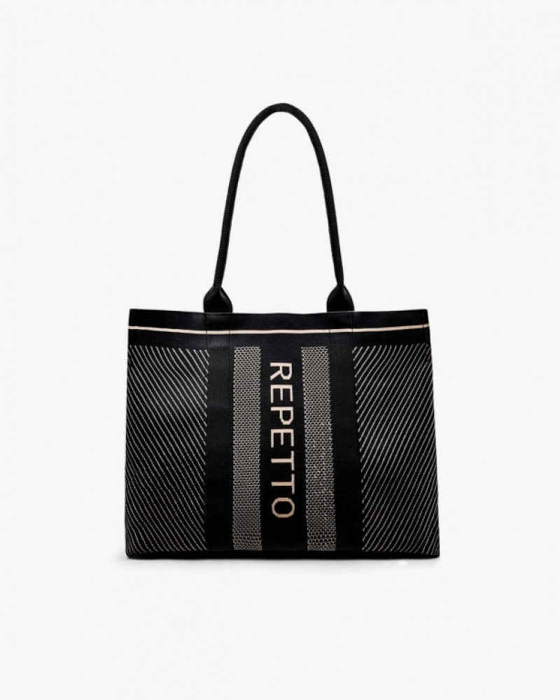 Black Pink Repetto Accessories Shopper Bag | 30821ENYH