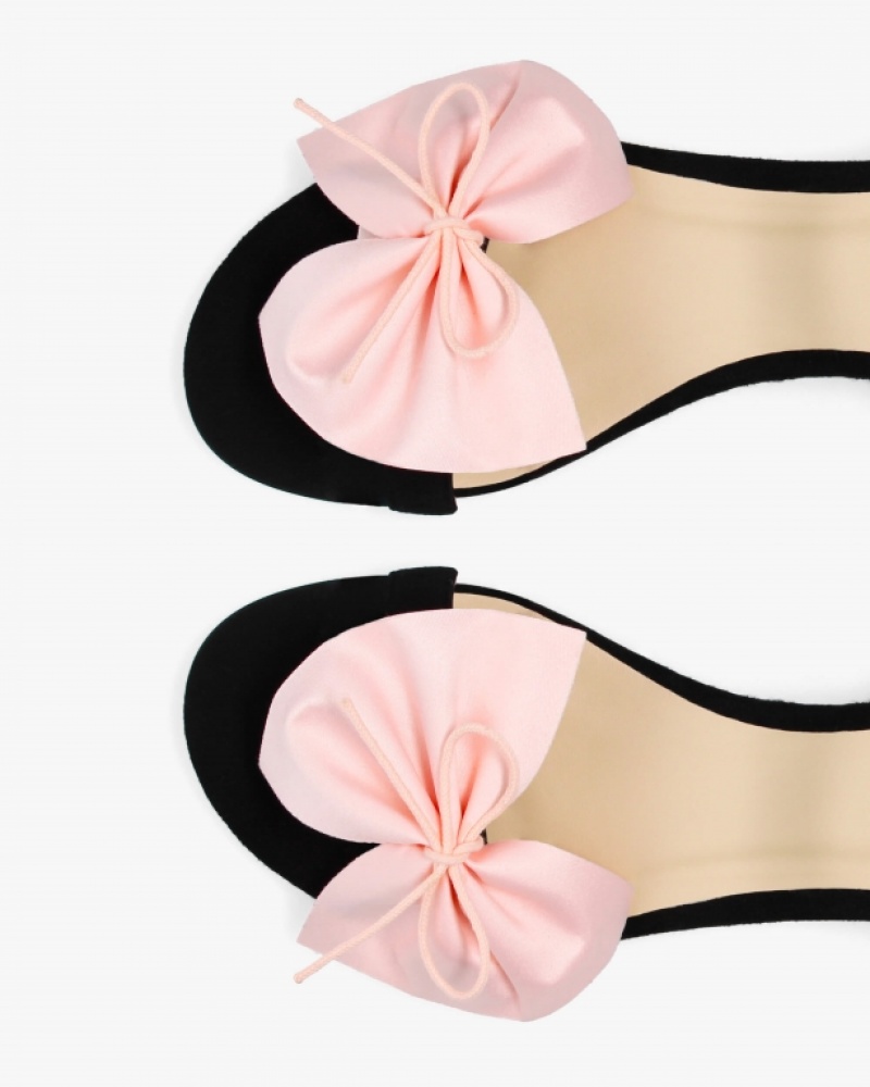 Black Pink Repetto Janice Women's Sandals | 36185SHYX