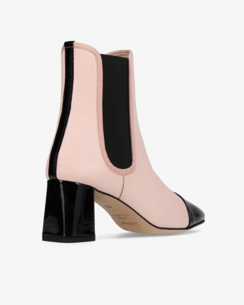 Black Pink Repetto Melissa Women's Ankle Boots | 65024WNEH