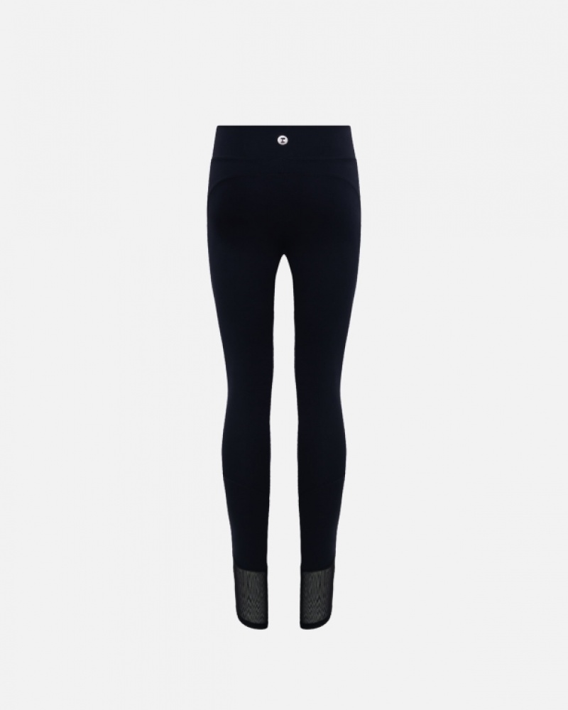 Black Repetto Active Silk Women's Leggings | 17850YZNV