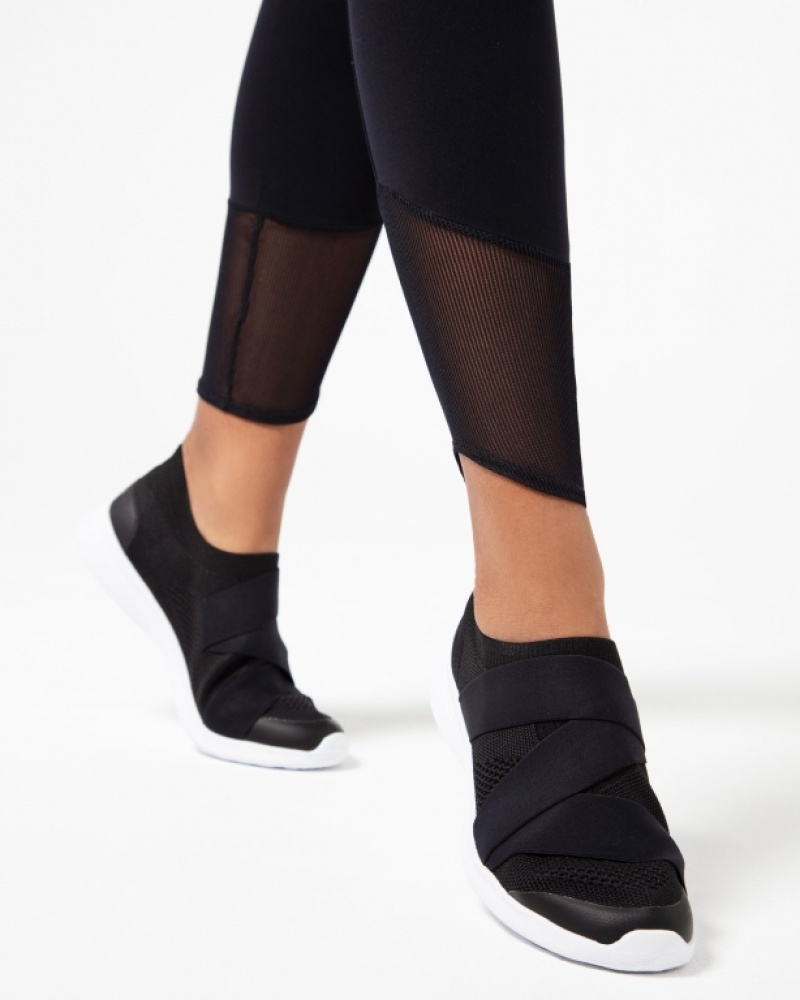 Black Repetto Active Silk Women's Leggings | 17850YZNV