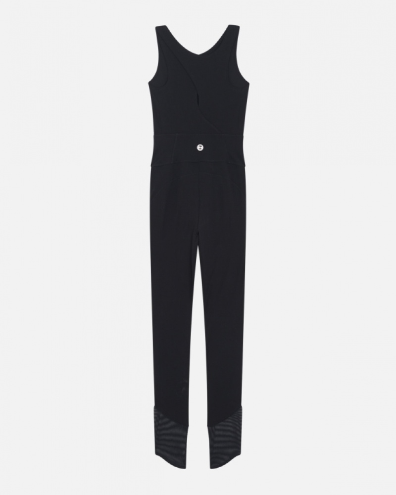 Black Repetto Active Silk overall Women's Leggings | 51064VSPX