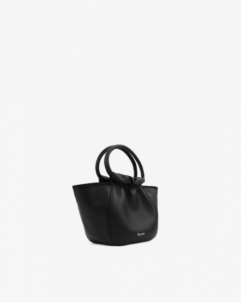 Black Repetto Alicia Accessories Leather Bags | 23610ZPOF