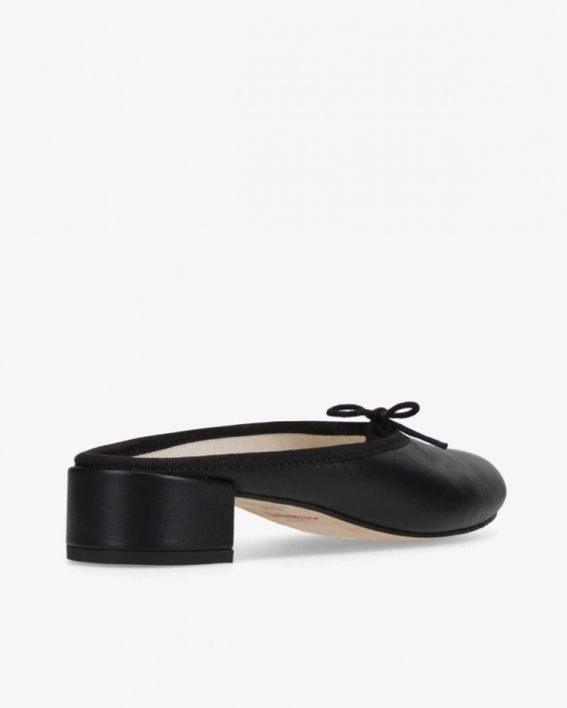 Black Repetto Camille Women's Mules | 56410PWED