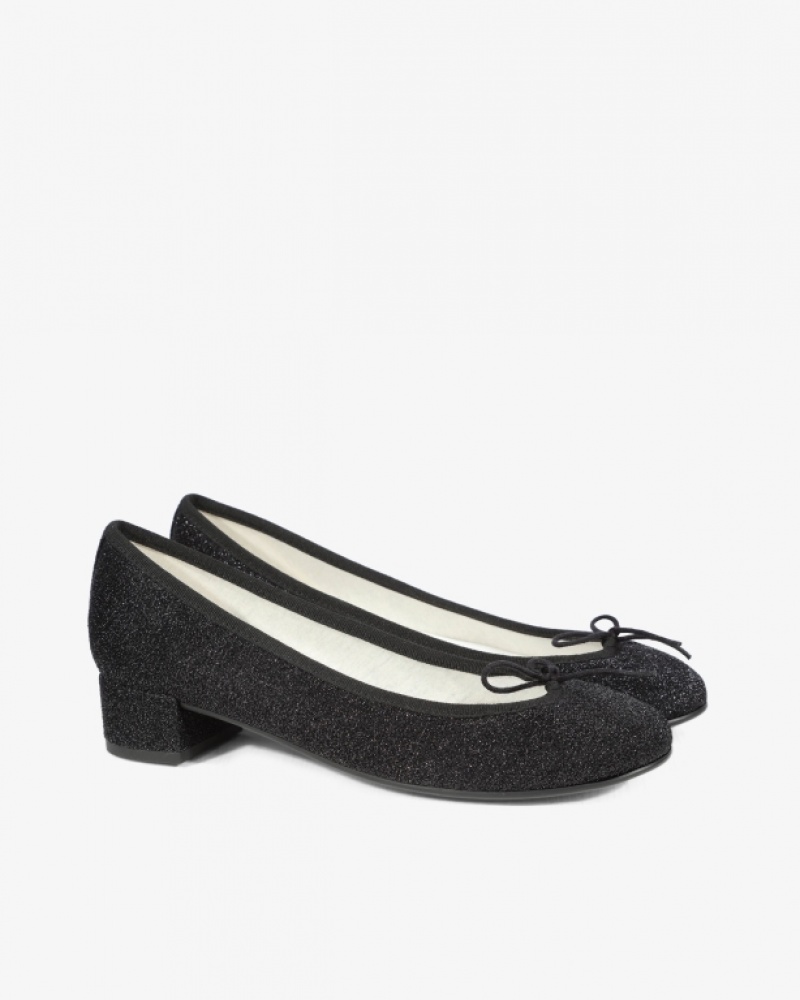 Black Repetto Camille sole rubber Women's Ballerina | 20196COGY