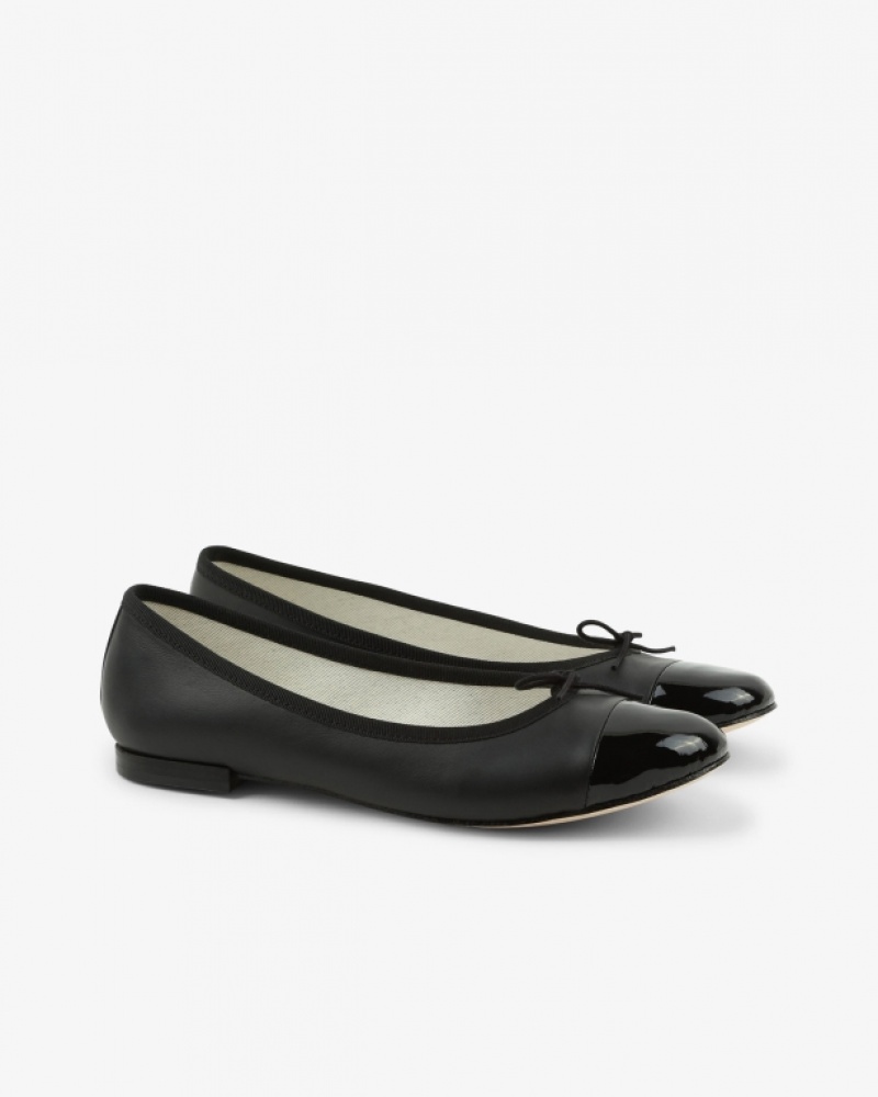 Black Repetto Flora Women's Ballerina | 74210SJOU