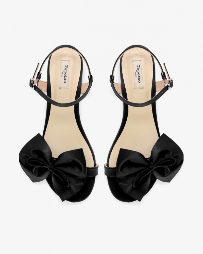 Black Repetto Janice Women's Sandals | 85341UYNF