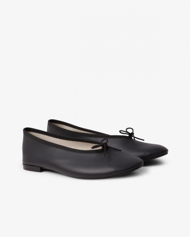 Black Repetto Lilouh Women's Ballerina | 62831YPDO