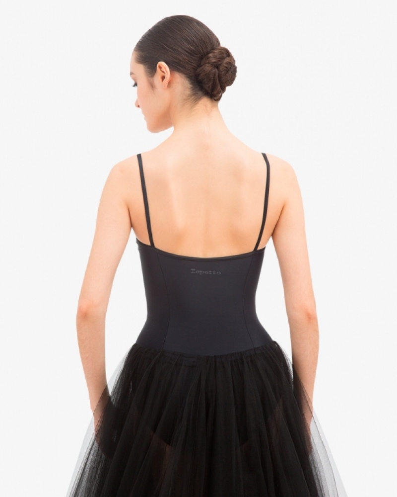 Black Repetto Long tutu Women's Skirts | 31968XUVP