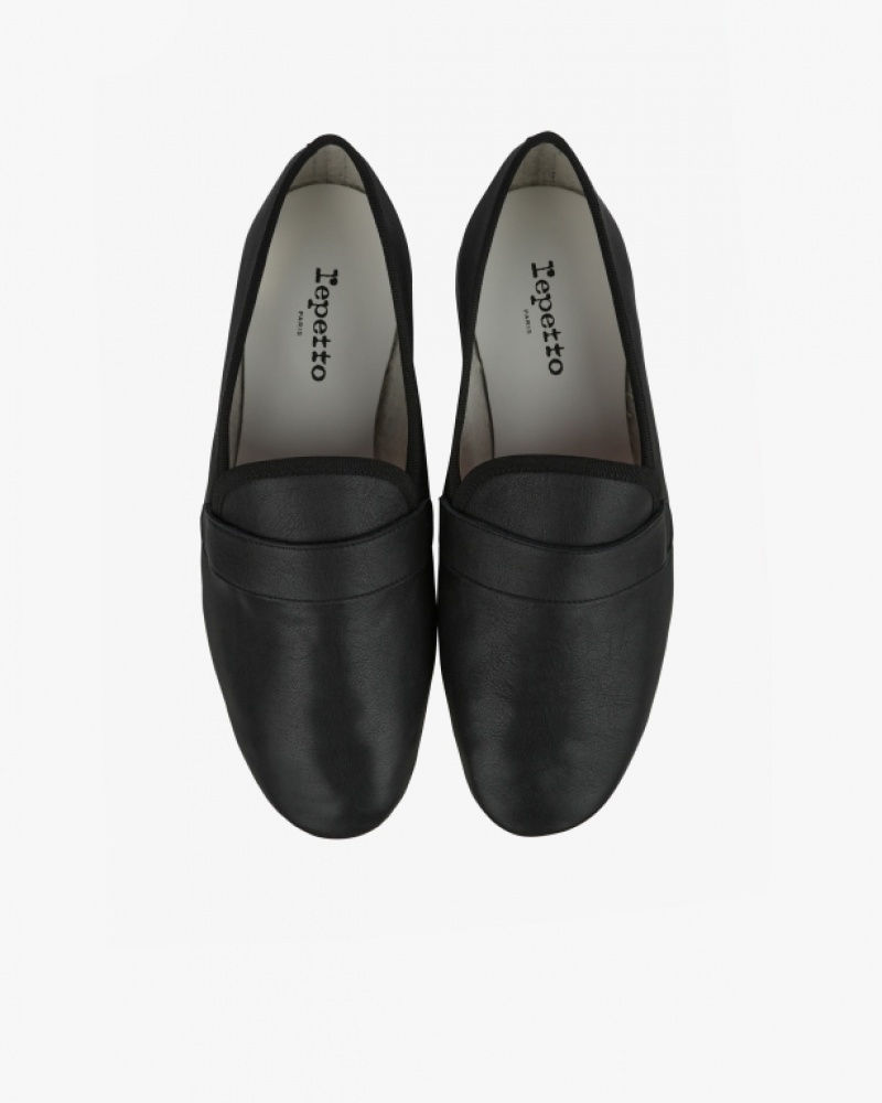 Black Repetto Michael Men's Loafers | 69532ACPD