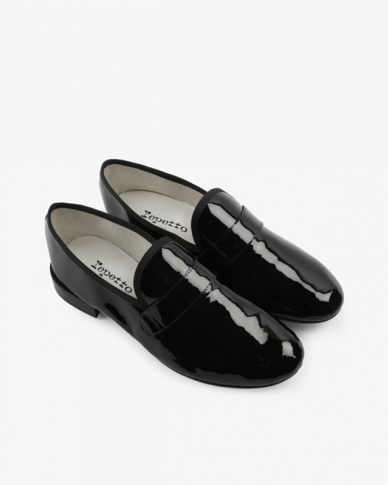 Black Repetto Michael Men's Loafers | 89357IPRO