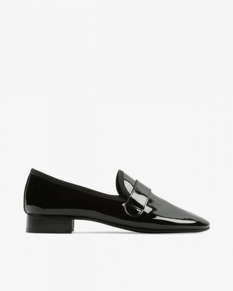 Black Repetto Michael sole rubber Women\'s Loafers | 94753OIHD