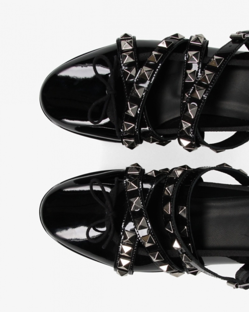 Black Repetto NOIR KEI NINOMIYA Platform with studded strap Women's Mary Janes | 42037HVAK