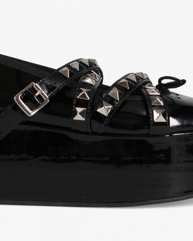 Black Repetto NOIR KEI NINOMIYA Platform with studded strap Women's Mary Janes | 42037HVAK