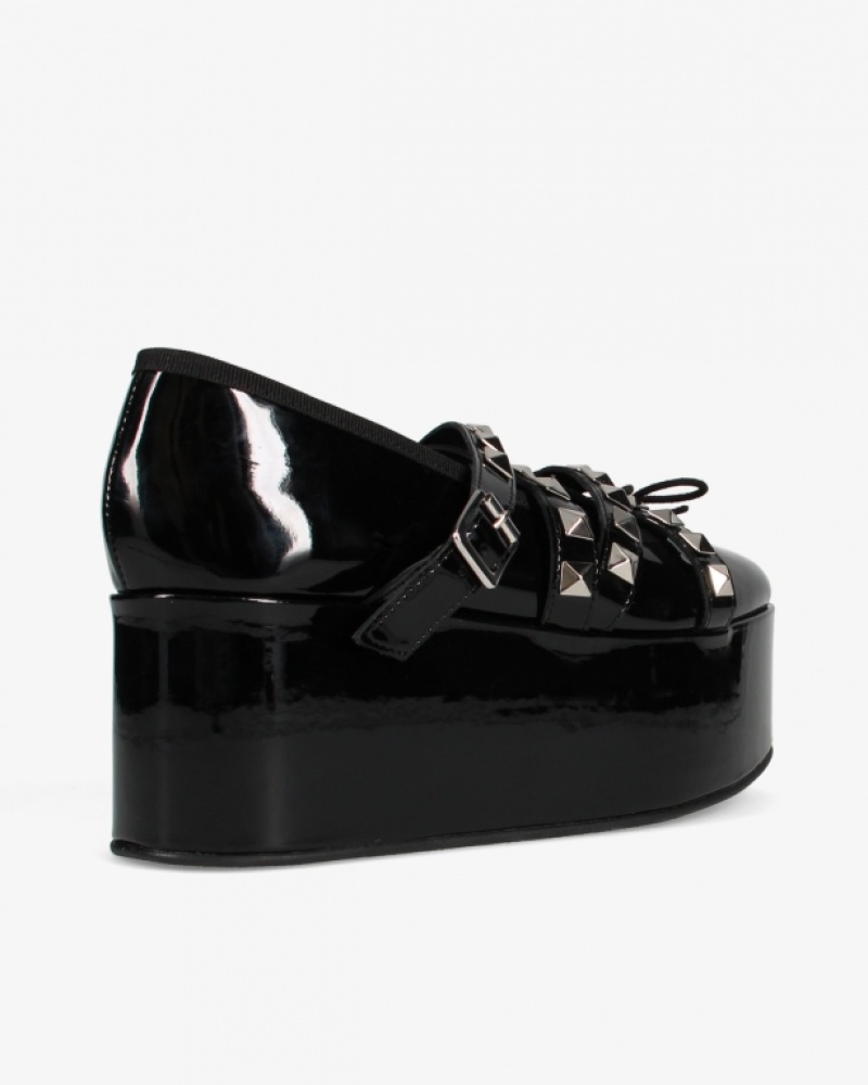 Black Repetto NOIR KEI NINOMIYA Platform with studded strap Women's Mary Janes | 42037HVAK