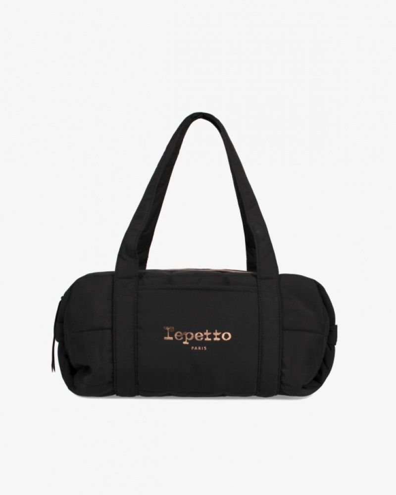 Black Repetto Padded nylon duffle Size M Women\'s Sports Bag | 18025NBCZ