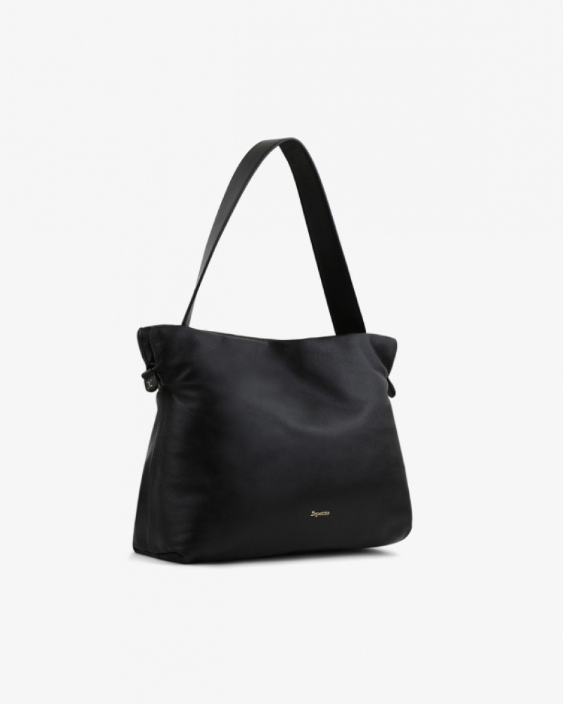 Black Repetto Plume Accessories Leather Bags | 84019VBLX