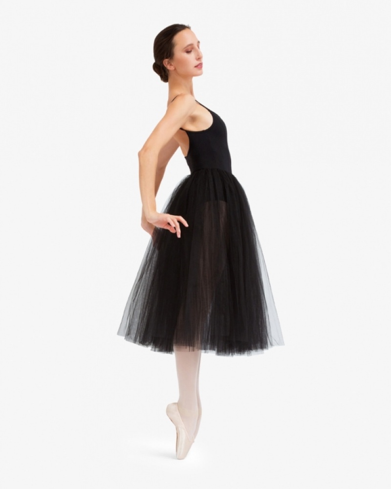 Black Repetto Rehearsal tulle Women's Skirts | 40287FAXZ