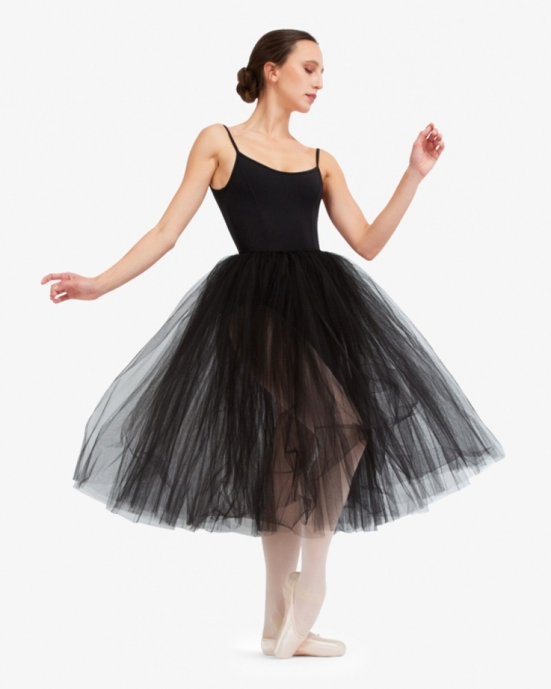 Black Repetto Rehearsal tulle Women's Skirts | 40287FAXZ