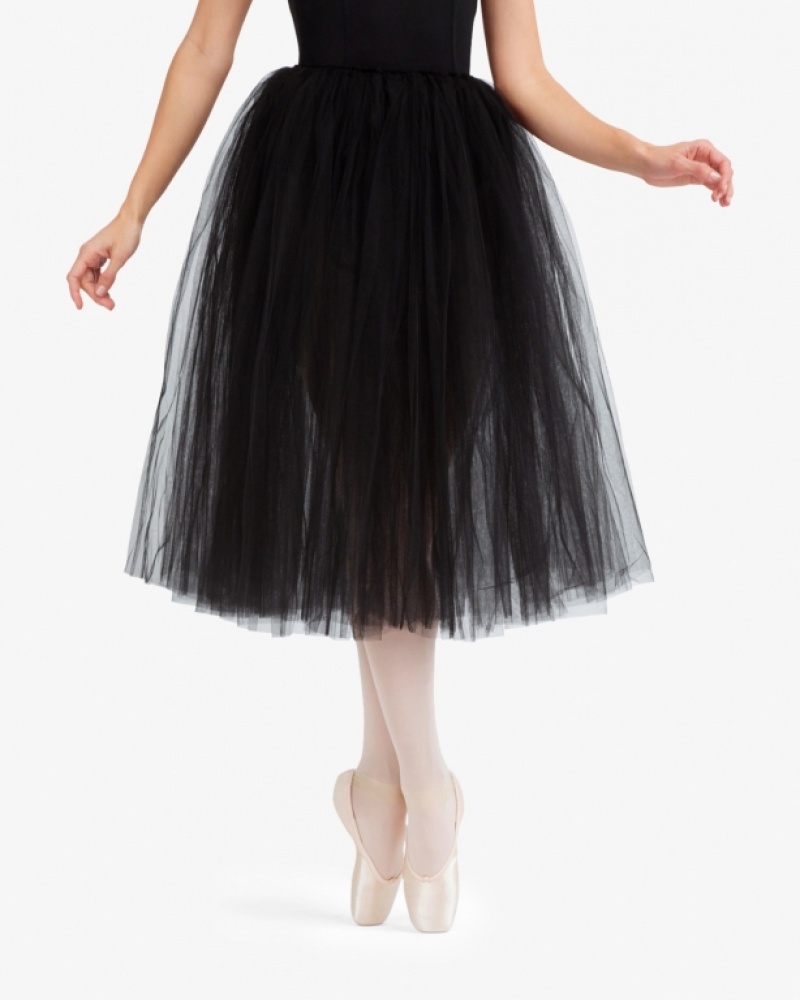 Black Repetto Rehearsal tulle Women\'s Skirts | 40287FAXZ