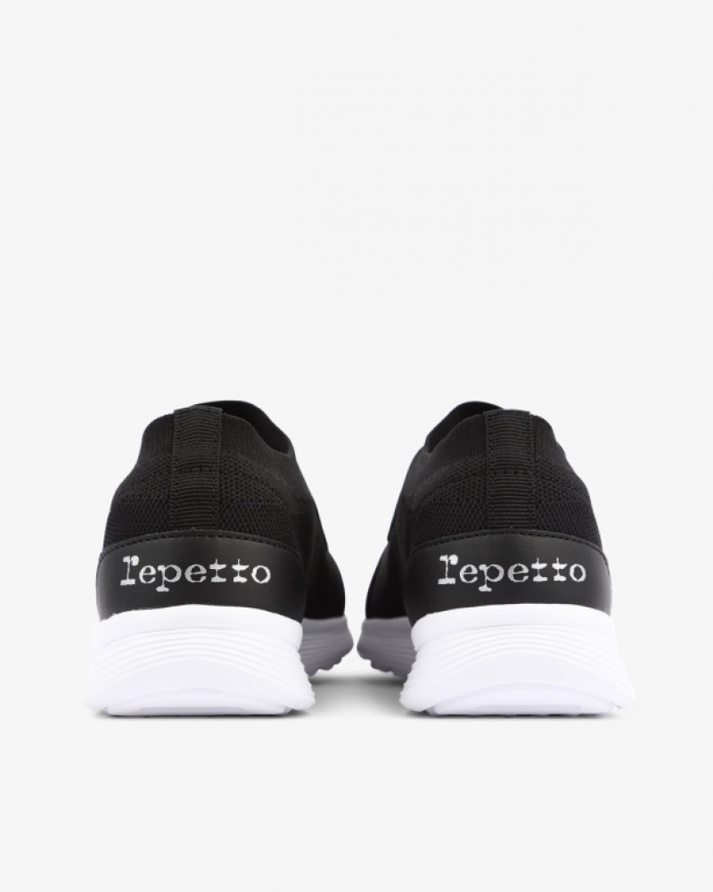 Black Repetto Ruban dance Women's Sneakers | 41257ADMT