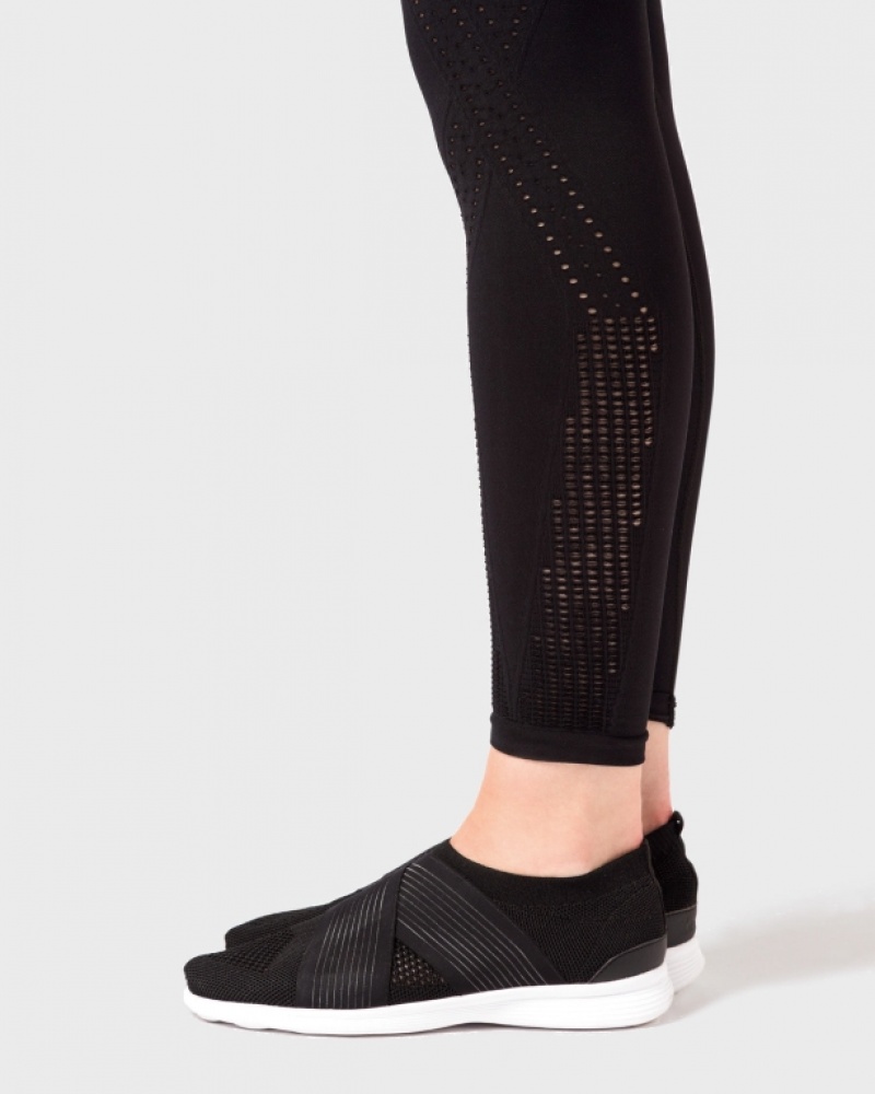 Black Repetto Seamless Women's Leggings | 49803JIXP