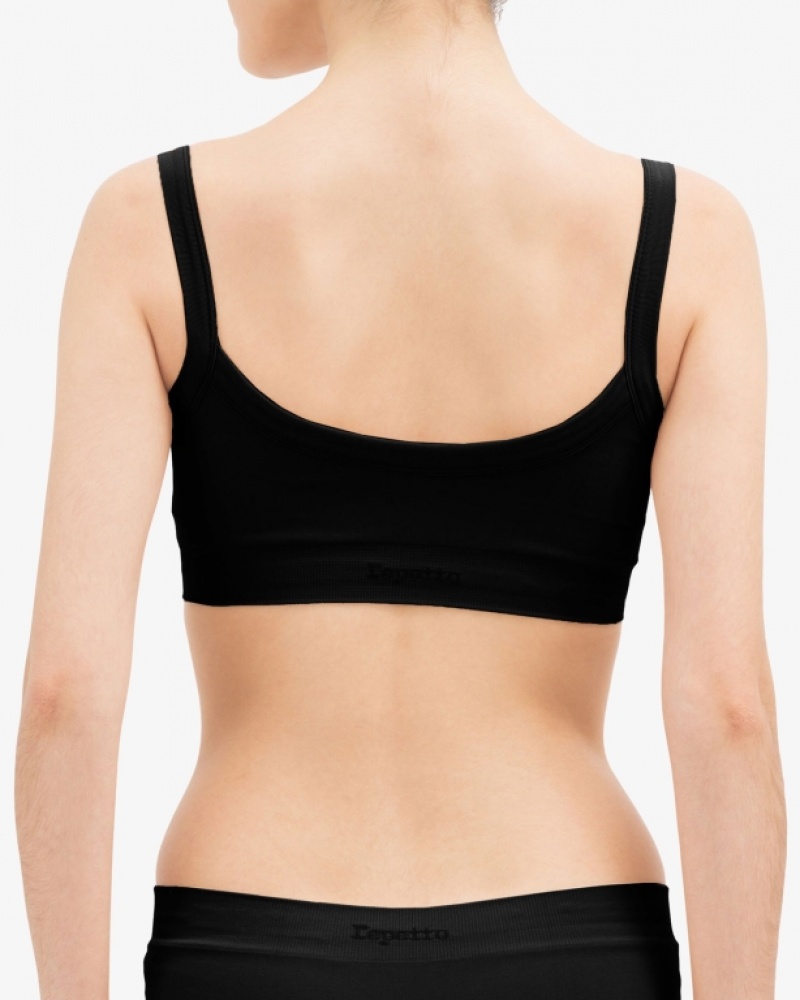 Black Repetto Seamless cropped top Women's Jazz | 32917YZKS