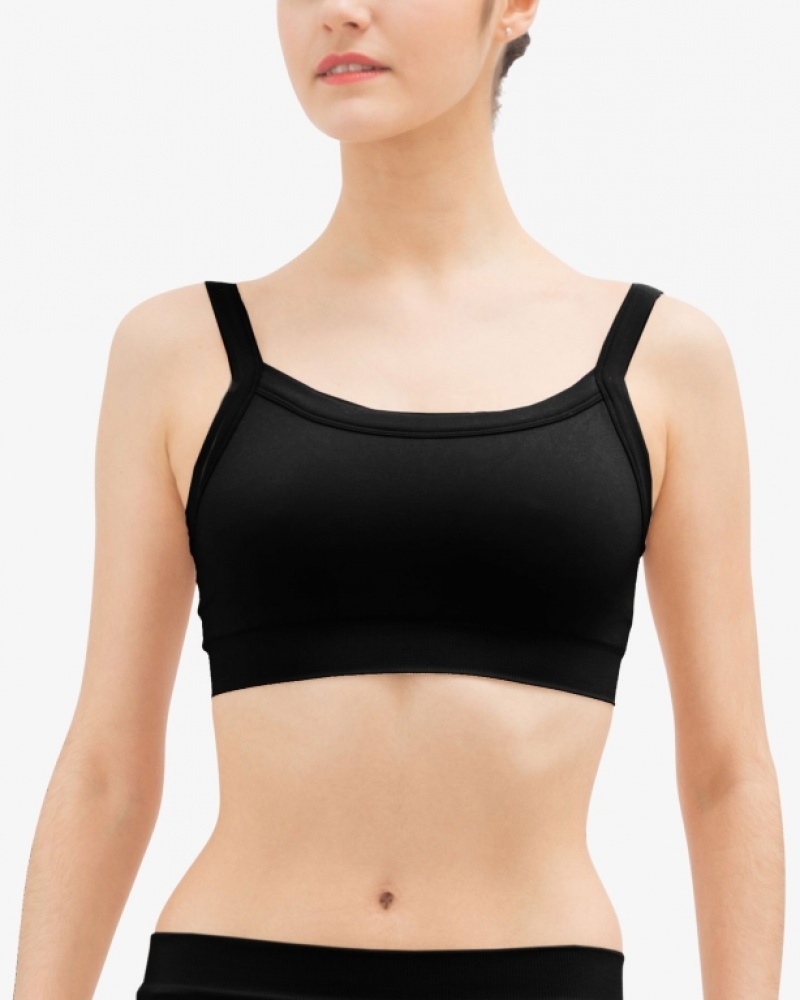 Black Repetto Seamless cropped top Women\'s Jazz | 32917YZKS