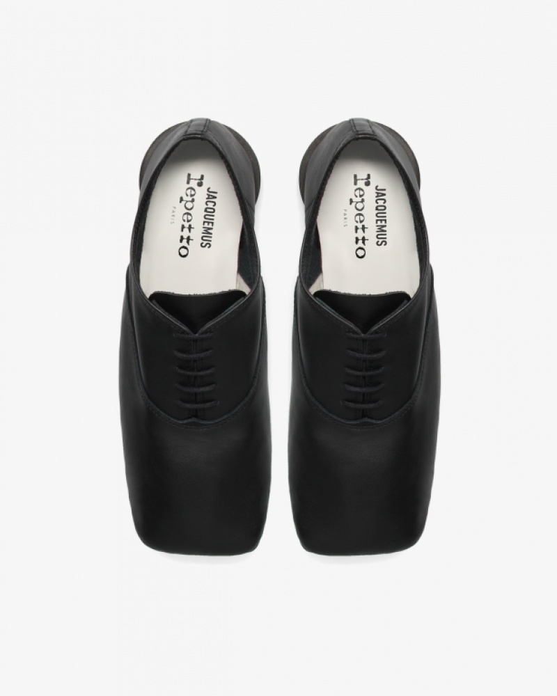 Black Repetto The Zizi Jacquemus Women's Oxford Shoes | 20715RFCE