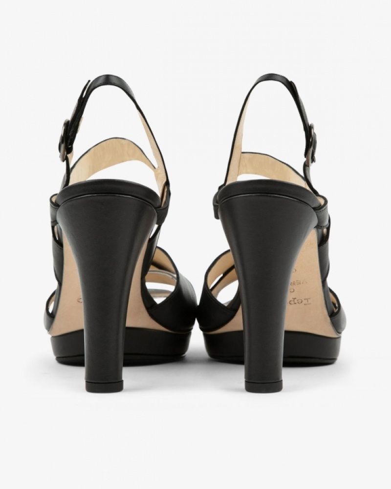 Black Repetto Timy Women's Sandals | 69748QWFO