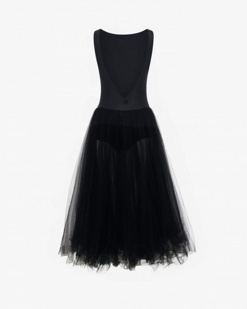 Black Repetto Tutu long Women's Dress | 79281BNRW