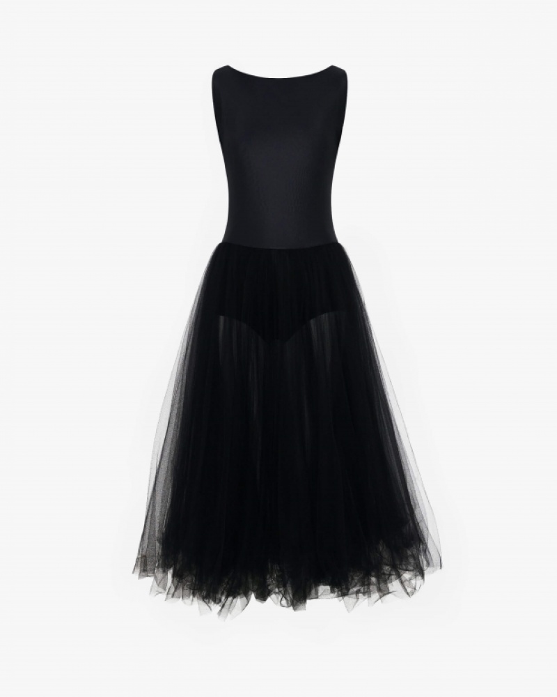 Black Repetto Tutu long Women\'s Dress | 79281BNRW