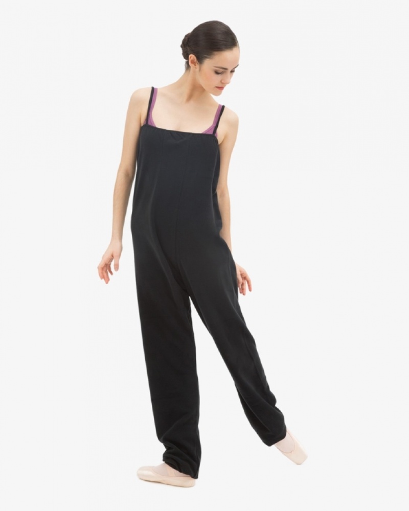 Black Repetto Warm-up Women's Jumpsuit | 93574LNBU