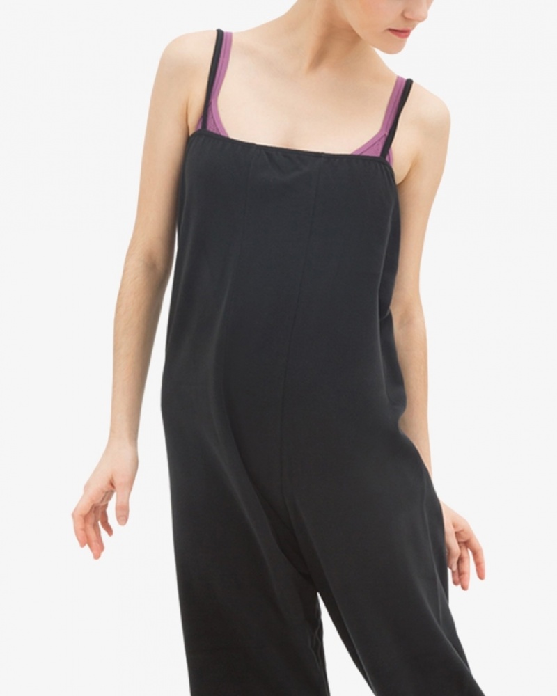 Black Repetto Warm-up Women\'s Jumpsuit | 93574LNBU