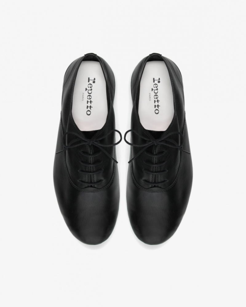 Black Repetto Zizi Men's Oxford Shoes | 12608HSDP