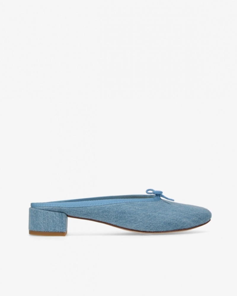 Blue Repetto Camille Women\'s Mules | 50698LMEH